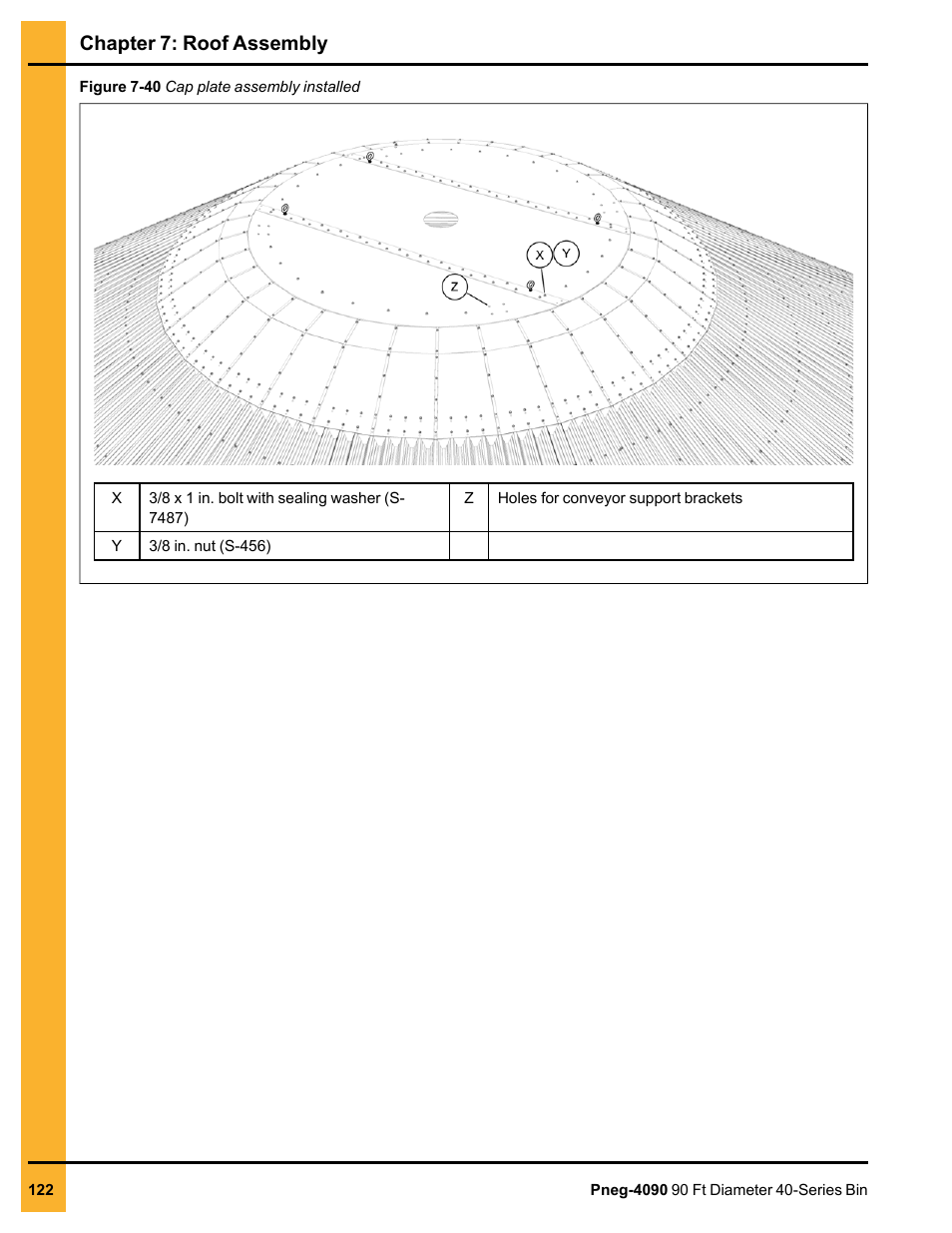 Chapter 7: roof assembly | Grain Systems Tanks PNEG-4090 User Manual | Page 122 / 168