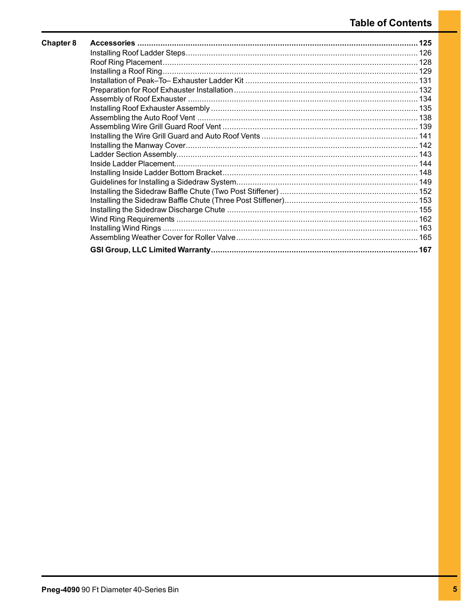 Grain Systems Tanks PNEG-4090 User Manual | Page 5 / 168