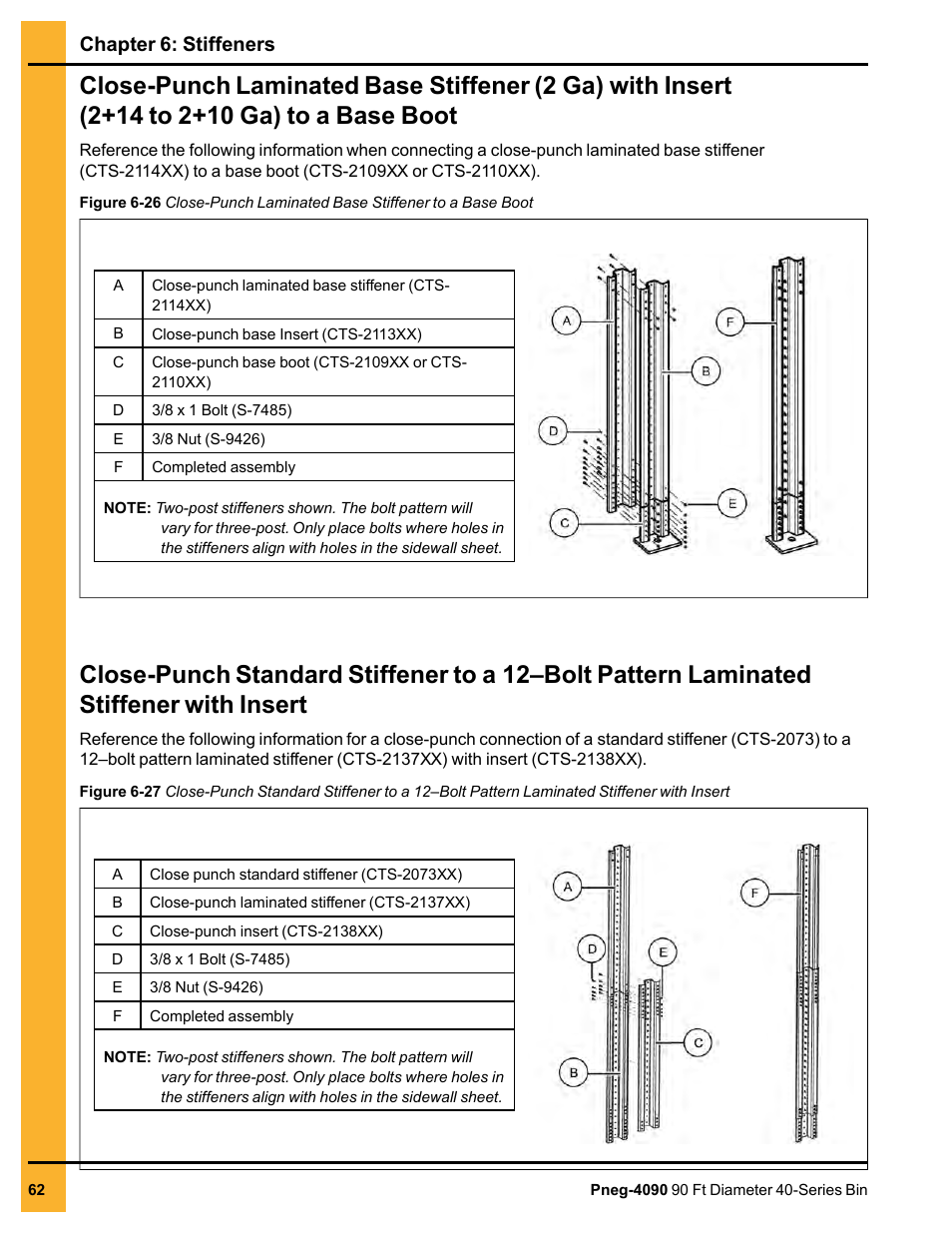 Chapter 6: stiffeners | Grain Systems Tanks PNEG-4090 User Manual | Page 62 / 168