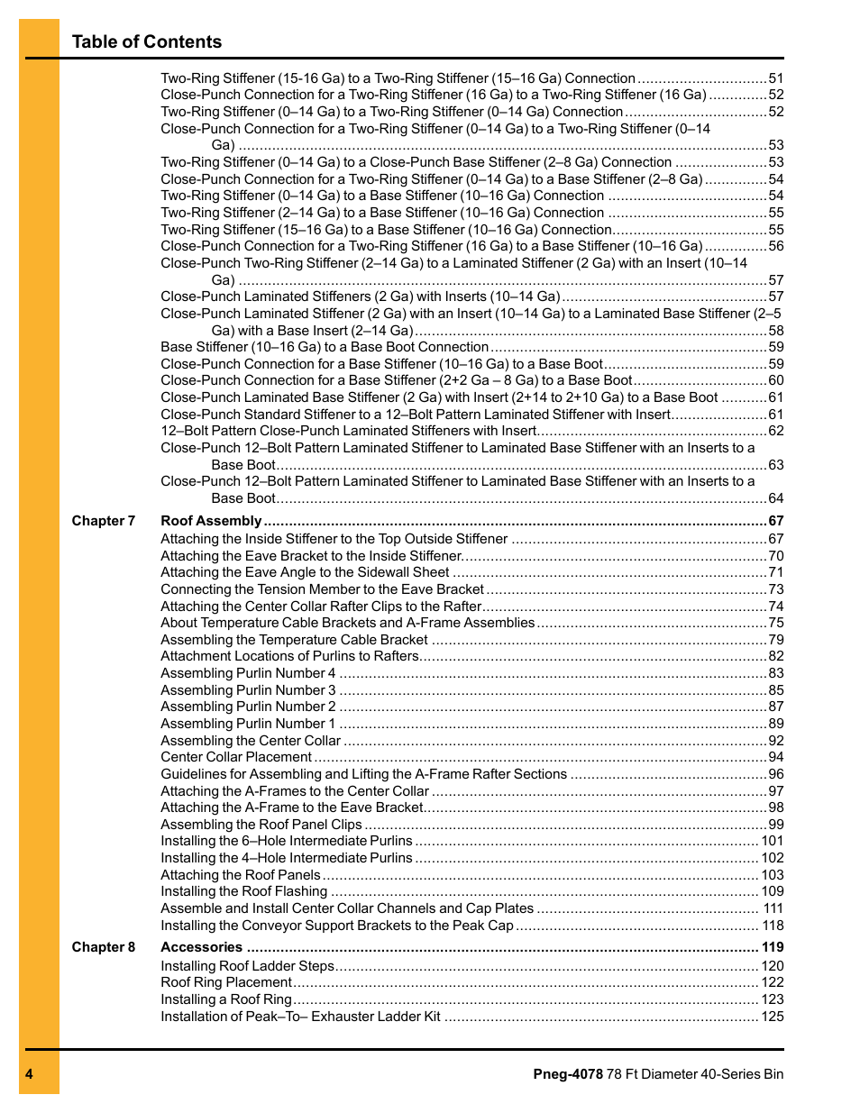 Grain Systems Tanks PNEG-4078 User Manual | Page 4 / 162