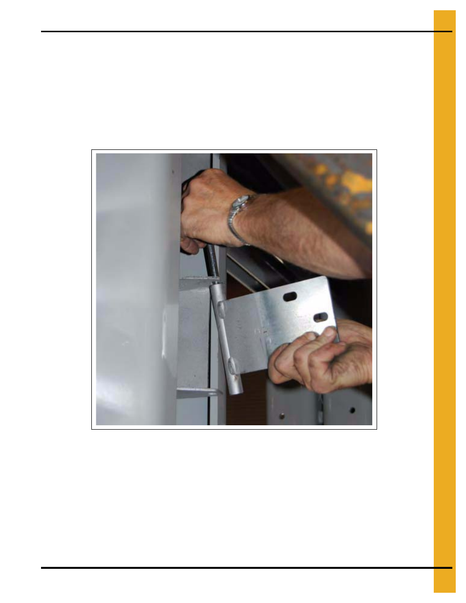 Installing inside door hinges | Grain Systems Tanks PNEG-2400 User Manual | Page 35 / 88