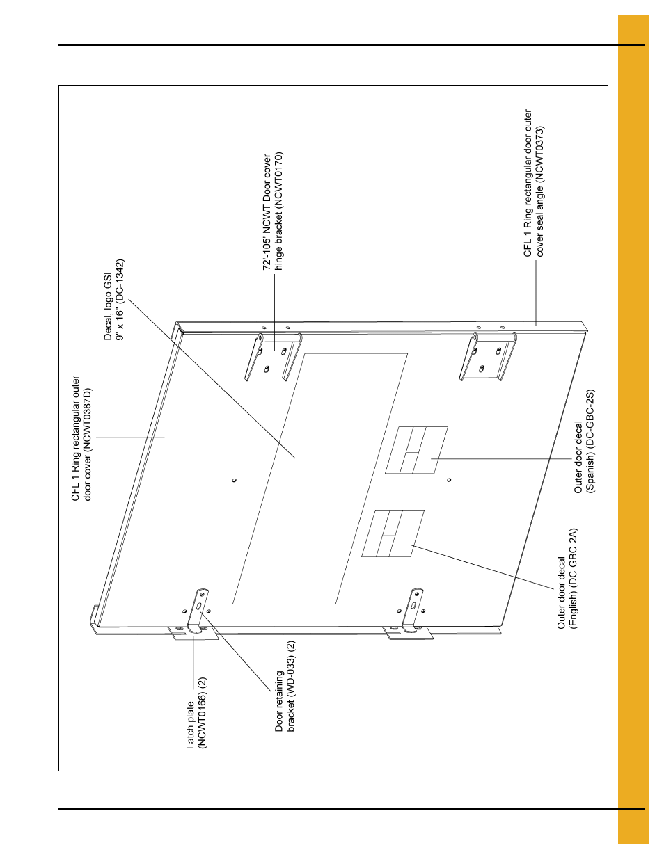 Assembled outer door cover | Grain Systems Tanks PNEG-2400 User Manual | Page 49 / 88