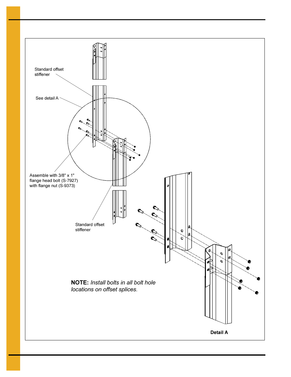 Stiffener splice details | Grain Systems Tanks PNEG-2400 User Manual | Page 58 / 88