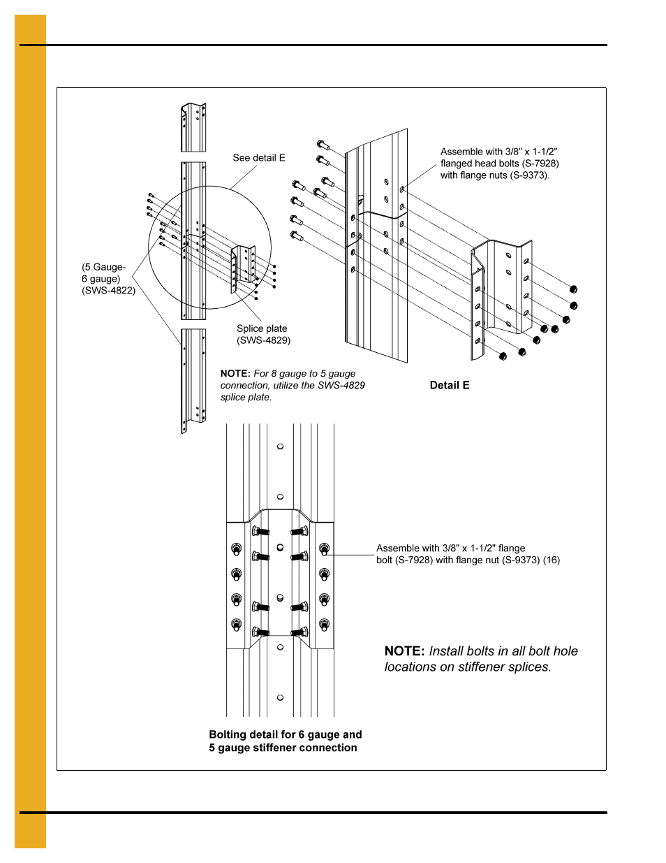 6 gauge to 5 gauge splice connection | Grain Systems Tanks PNEG-2400 User Manual | Page 62 / 88