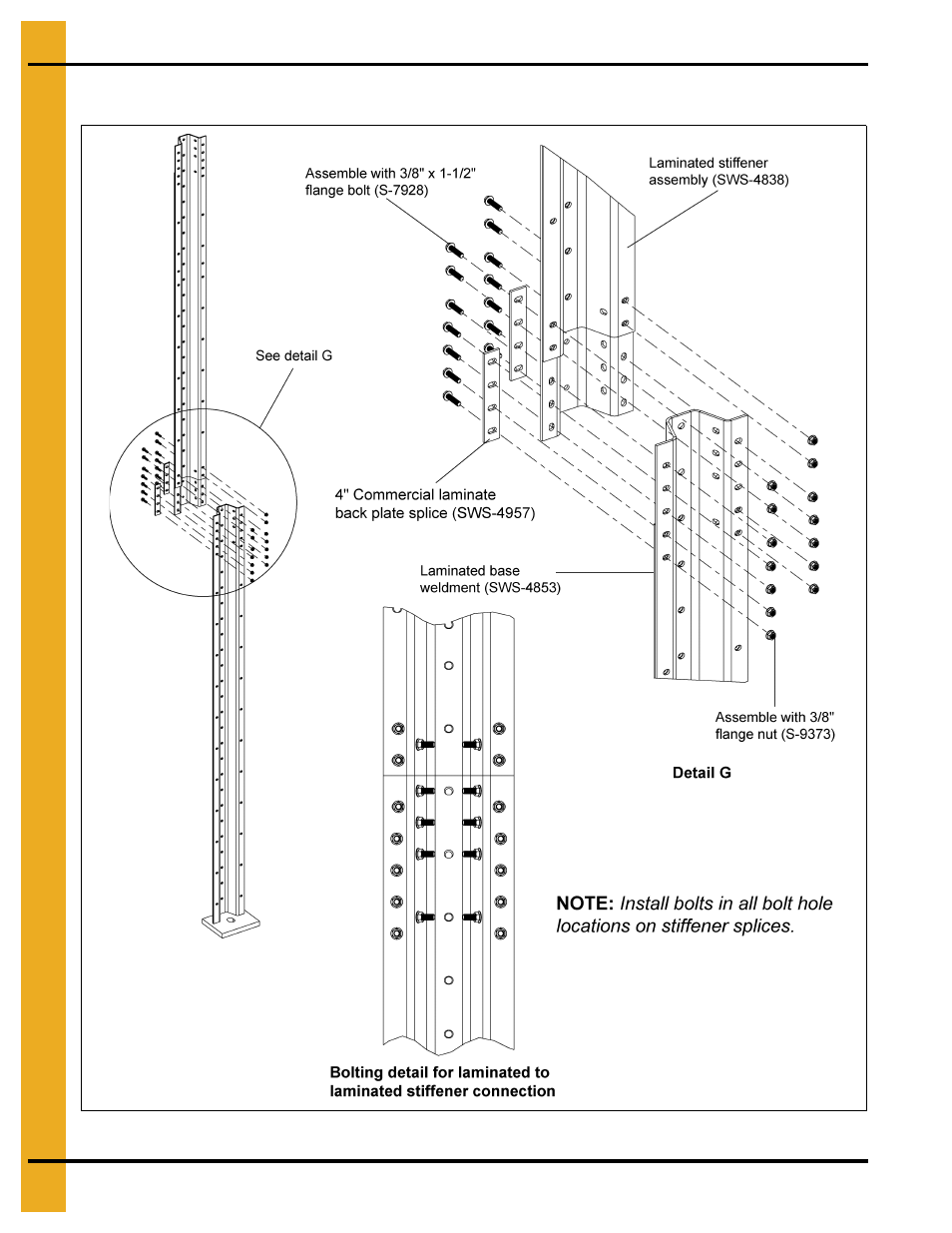 Laminated stiffener splice | Grain Systems Tanks PNEG-2400 User Manual | Page 64 / 88