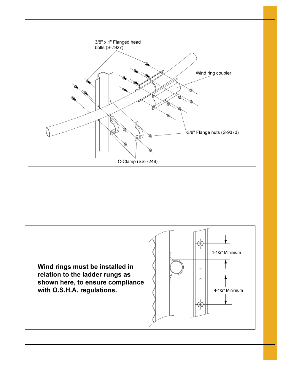 Wind ring assembly instructions, Chapter 5 wind ring assembly instructions, Wind ring assembly | Grain Systems Tanks PNEG-2400 User Manual | Page 69 / 88