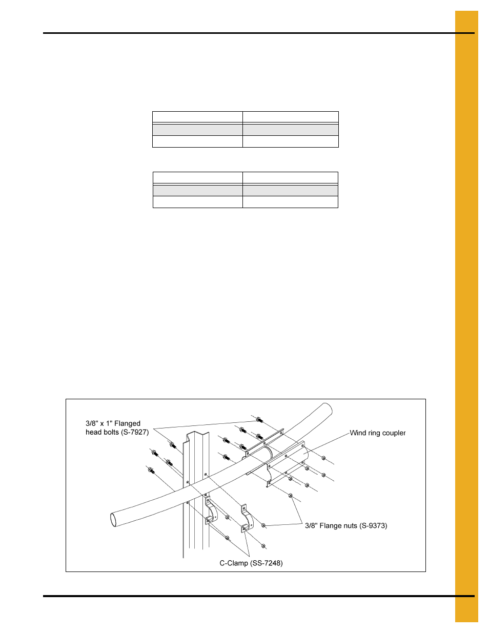 Sidedraw system installation, Wind ring installation | Grain Systems Tanks PNEG-2400 User Manual | Page 73 / 88