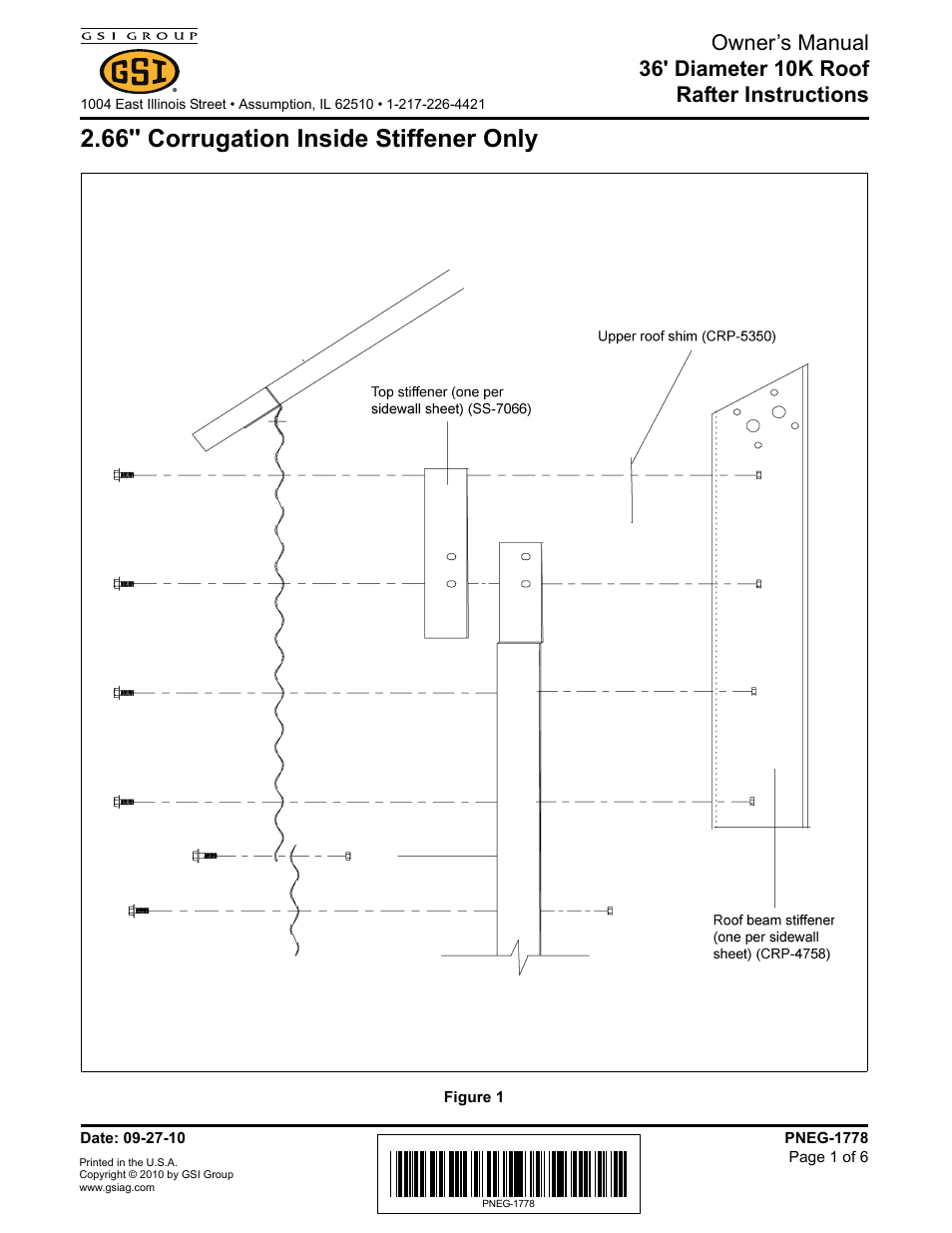 Grain Systems Tanks PNEG-1778 User Manual | 6 pages