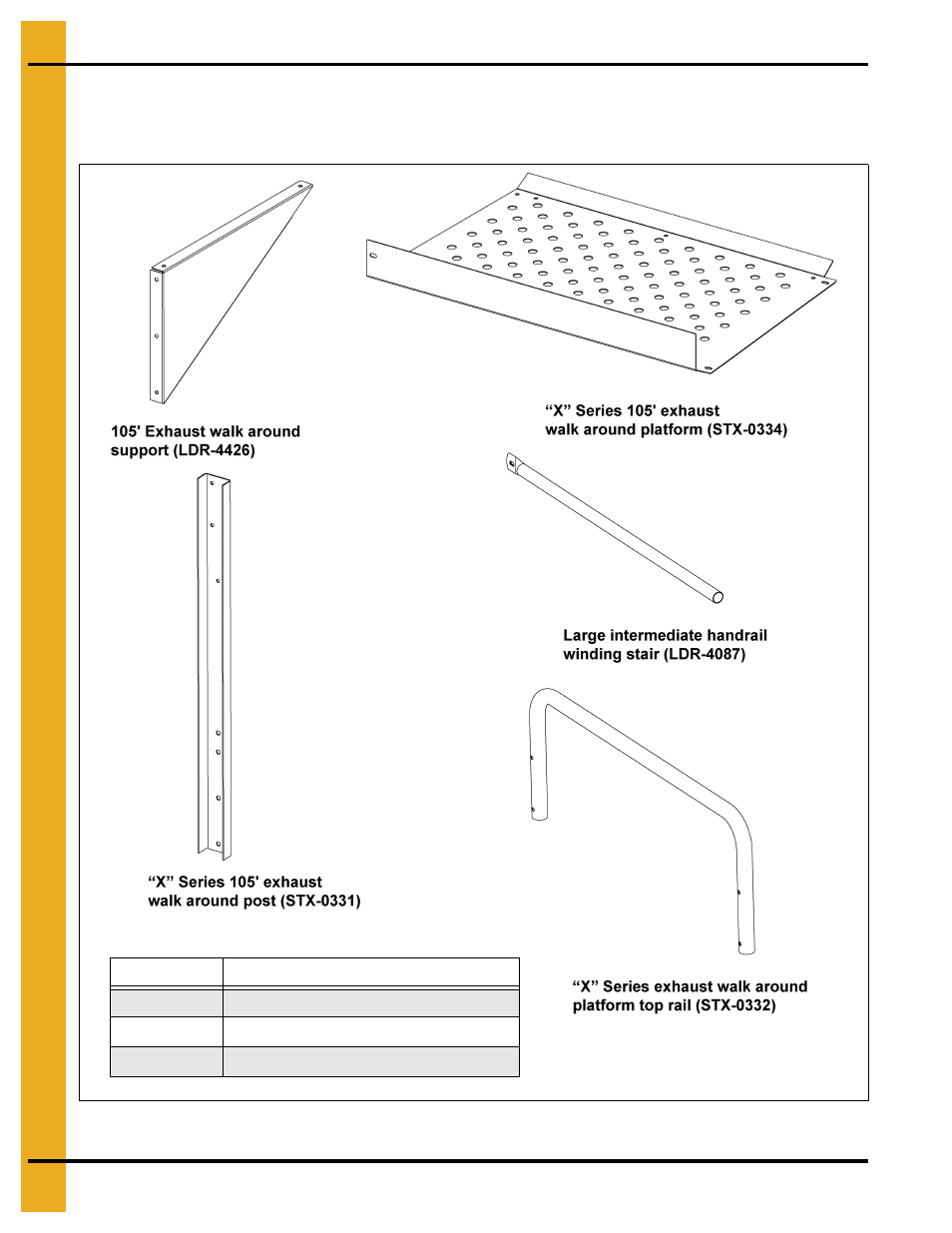 105' diameter exhaust walk around package, Component details | Grain Systems Bin Accessories PNEG-1846 User Manual | Page 18 / 38