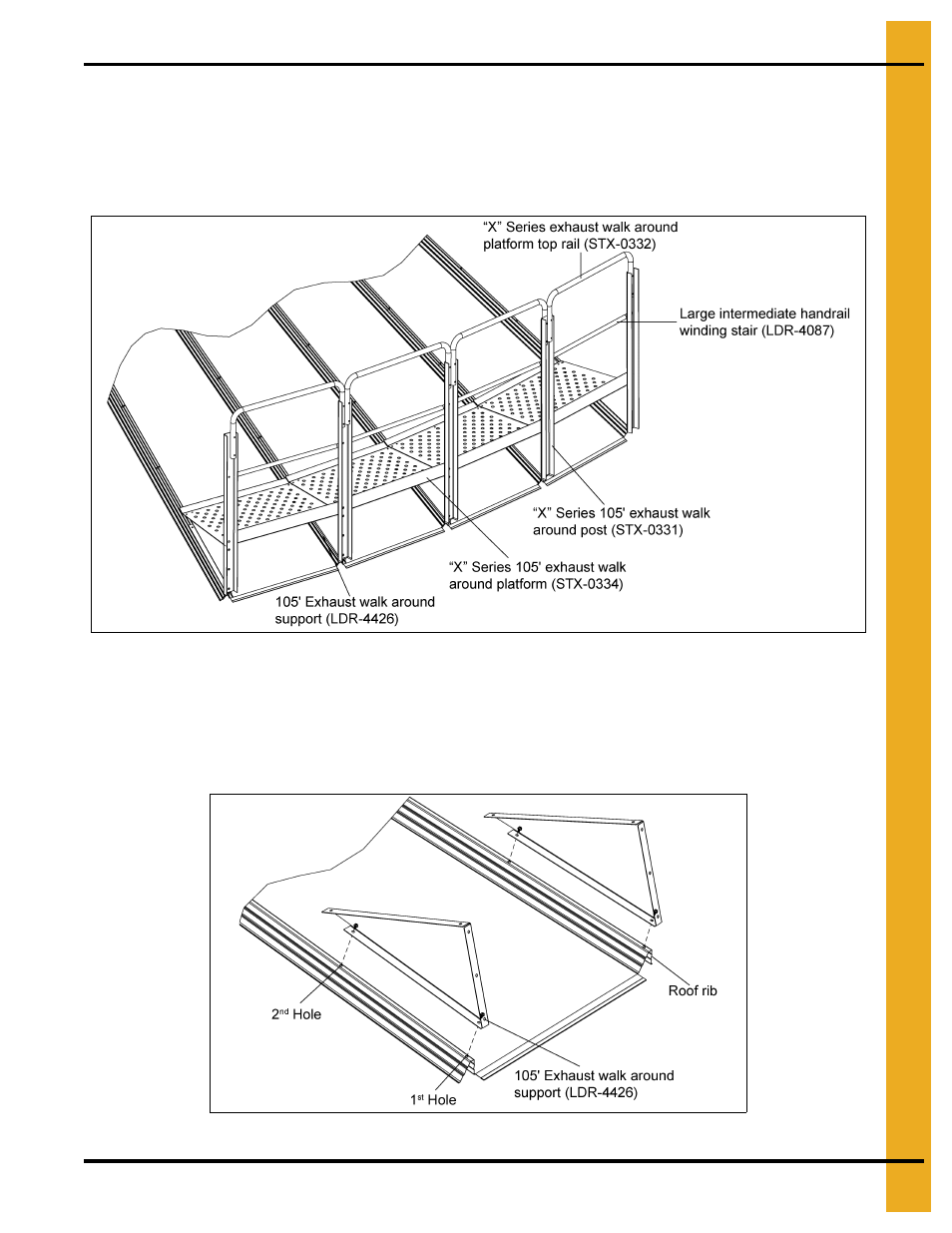 Assembly instructions, Platform support installation | Grain Systems Bin Accessories PNEG-1846 User Manual | Page 19 / 38