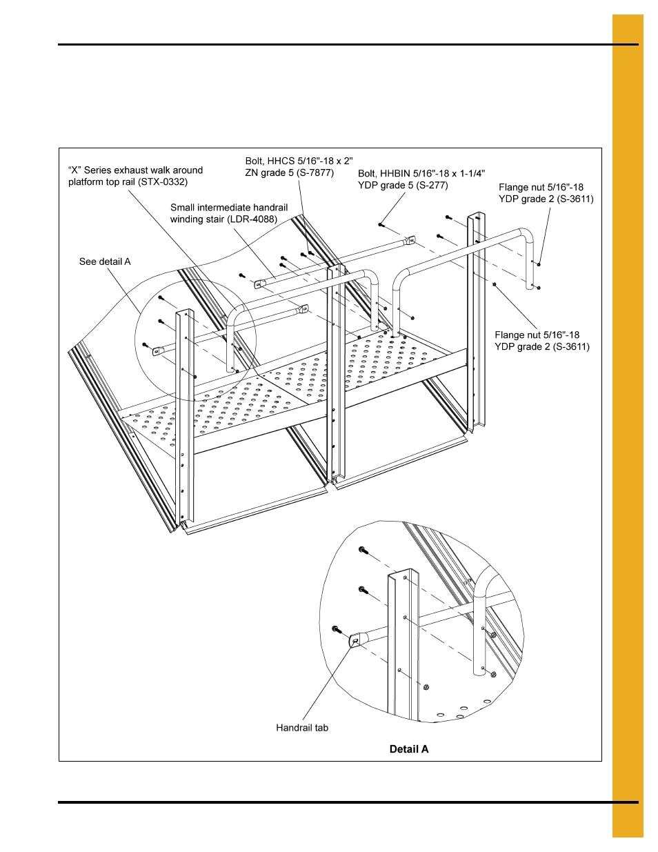 Handrail and mid strap installation | Grain Systems Bin Accessories PNEG-1846 User Manual | Page 21 / 38