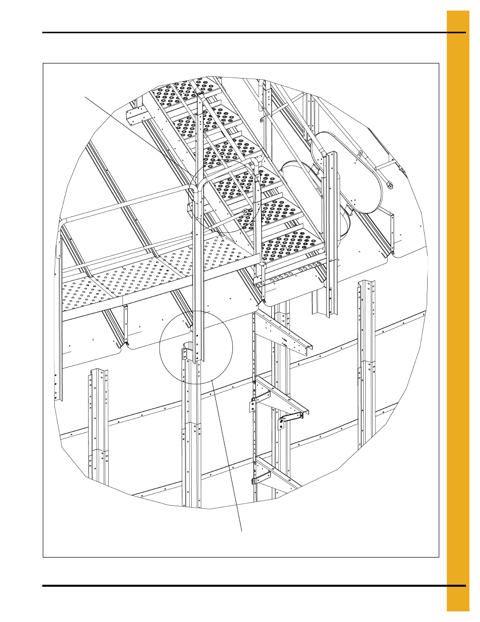 Ring offset stiffener and clip assembly, “x” series roof stairs with extra platform views | Grain Systems Bin Accessories PNEG-1846 User Manual | Page 35 / 38