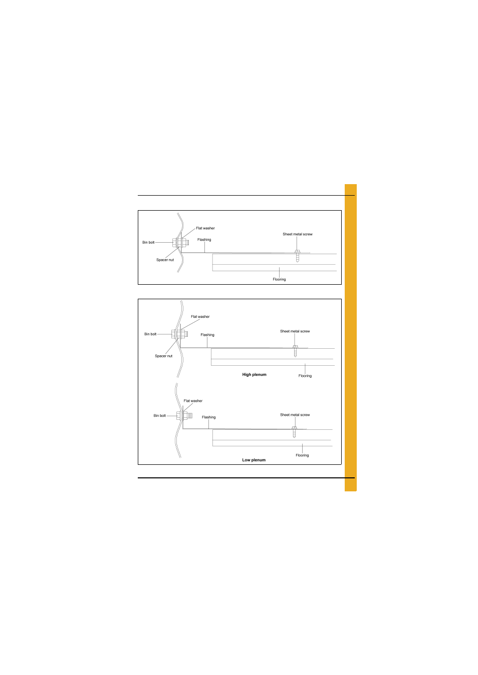 See figure 5d and, To dete, Flashing installation (continued) | Grain Systems Bin Flooring PNEG-1829 User Manual | Page 23 / 50