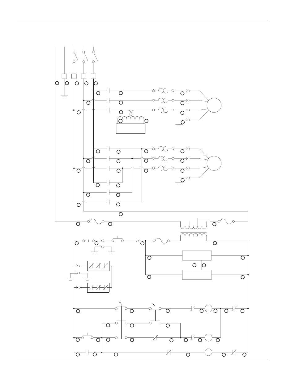 Control panel diagrams, Service disconnect supplied by customer, Auger motor | Drive motor, Gnd l3 l2 l1 m1, O l 1 t3 t2 t1, Fuse .25 amp, Fuse .6 amp, Foot switch, Mode | Grain Systems Bucket Elevtors, Conveyors, Series II Sweeps PNEG-1579 User Manual | Page 76 / 96