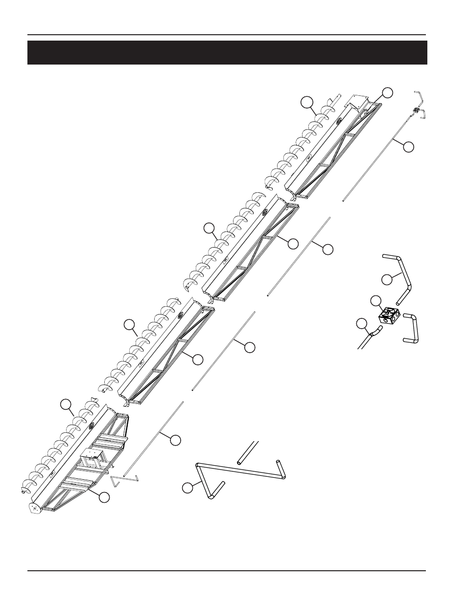 Parts list, Main auger components | Grain Systems Bucket Elevtors, Conveyors, Series II Sweeps PNEG-1579 User Manual | Page 78 / 96