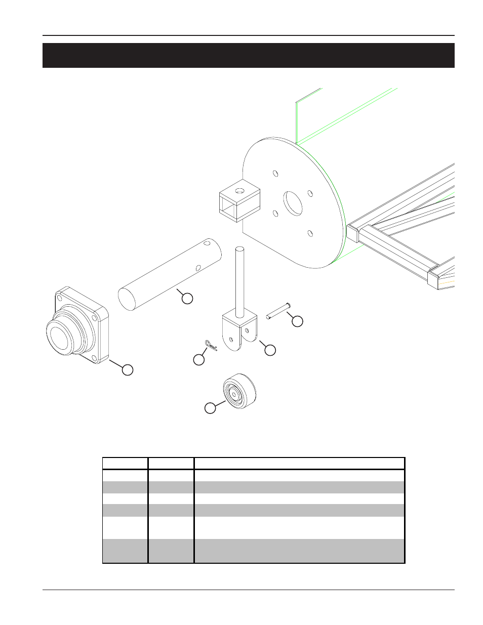 Parts list, End bearing components | Grain Systems Bucket Elevtors, Conveyors, Series II Sweeps PNEG-1579 User Manual | Page 81 / 96