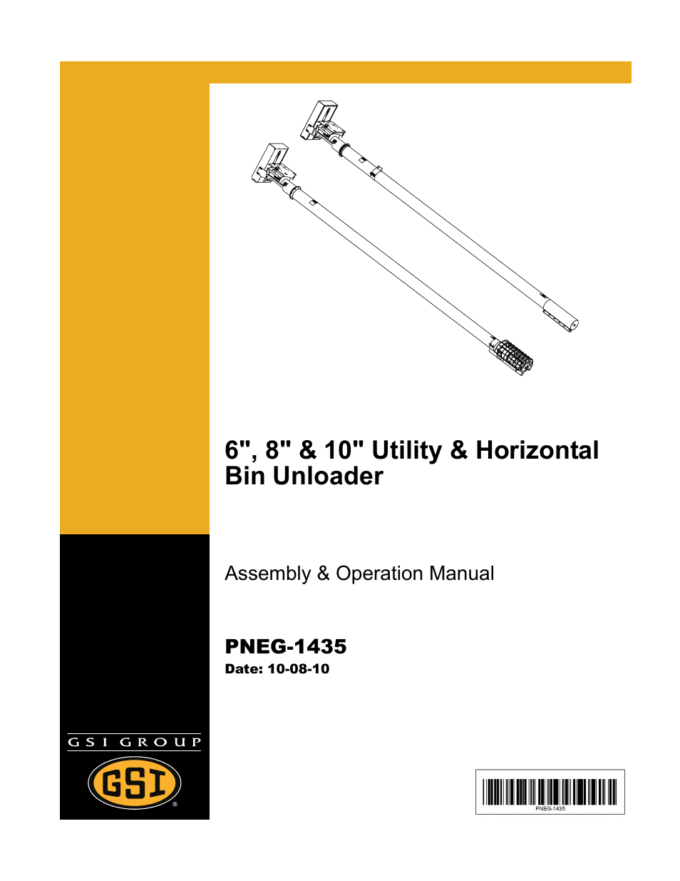 Grain Systems Custom, Utility and Bulk Tank Augers PNEG-1435 User Manual | 52 pages