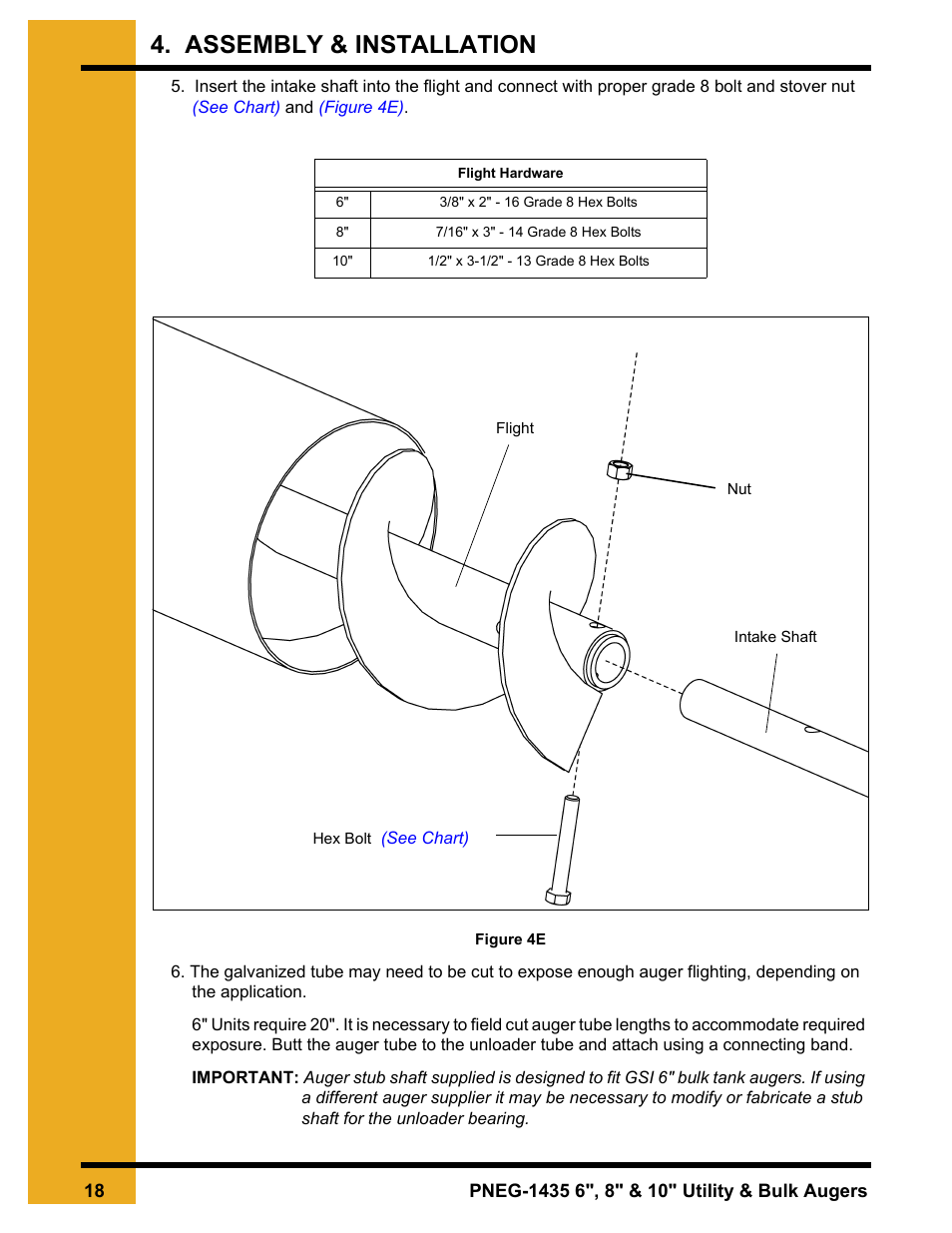 Head to, Step 5, Assembly & installation | Grain Systems Custom, Utility and Bulk Tank Augers PNEG-1435 User Manual | Page 18 / 52