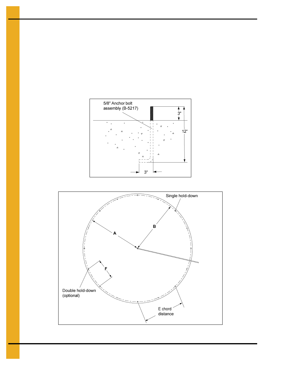 Anchor bolt placement | Grain Systems Tanks PNEG-1094 User Manual | Page 20 / 58