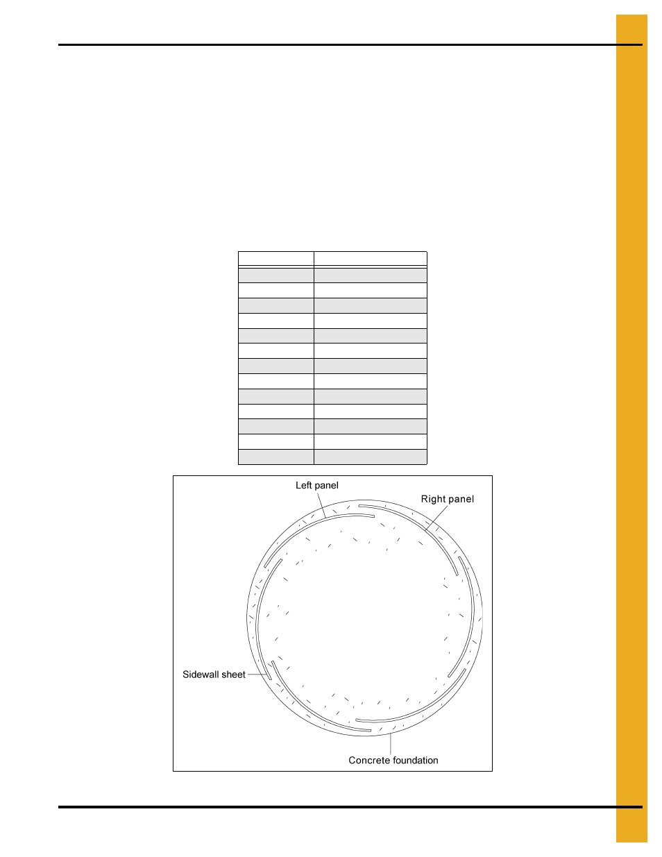 Installation, Chapter 6 installation, Sidewall construction | Sidewall construction instructions | Grain Systems Tanks PNEG-1094 User Manual | Page 27 / 58