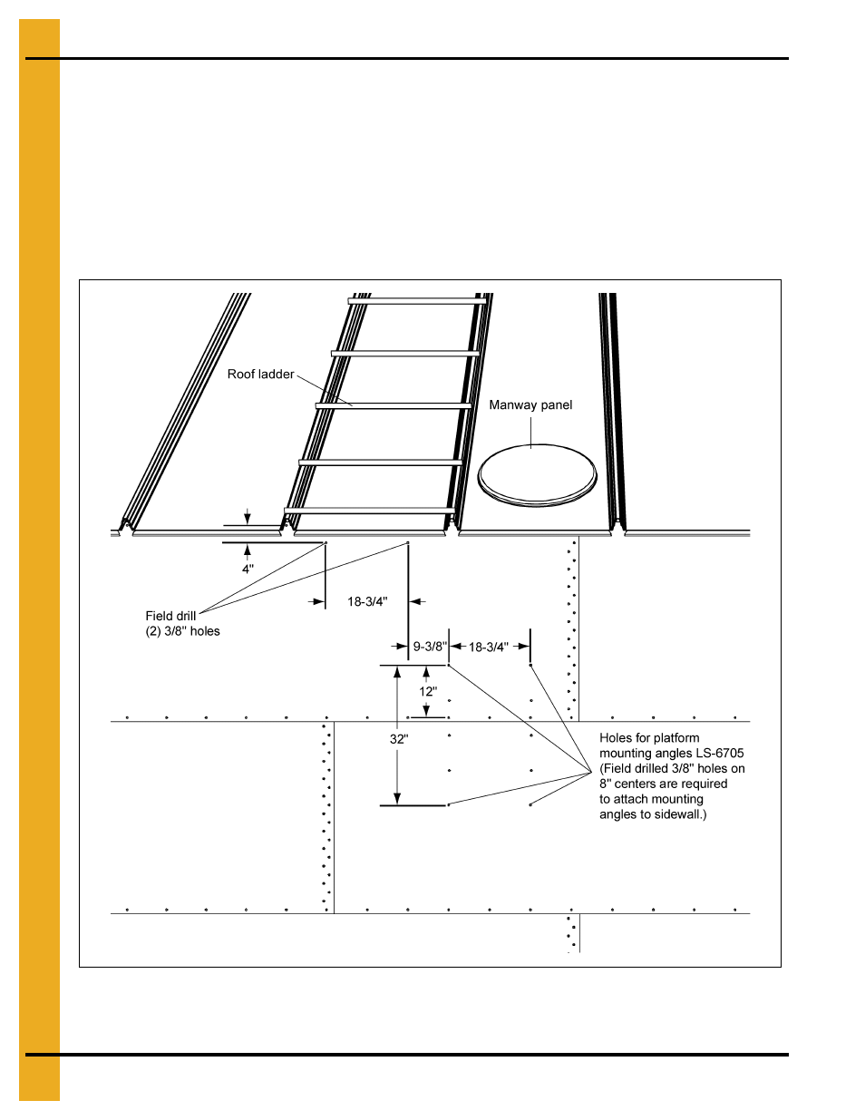 Ladder placement | Grain Systems Tanks PNEG-1094 User Manual | Page 36 / 58