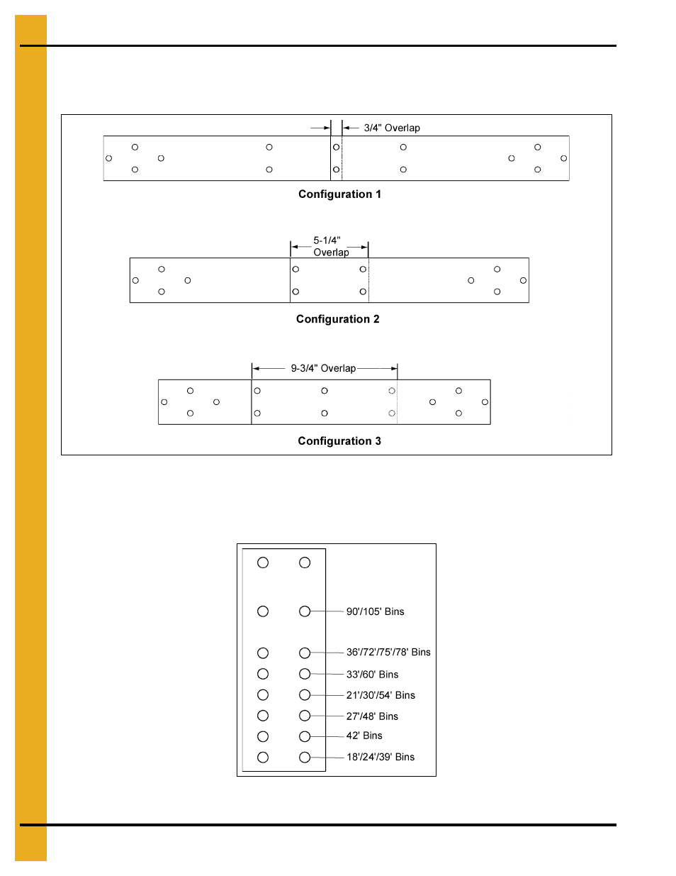 Safety cage hoop adapter detail, Adjuster plate connection detail | Grain Systems Tanks PNEG-1094 User Manual | Page 44 / 58