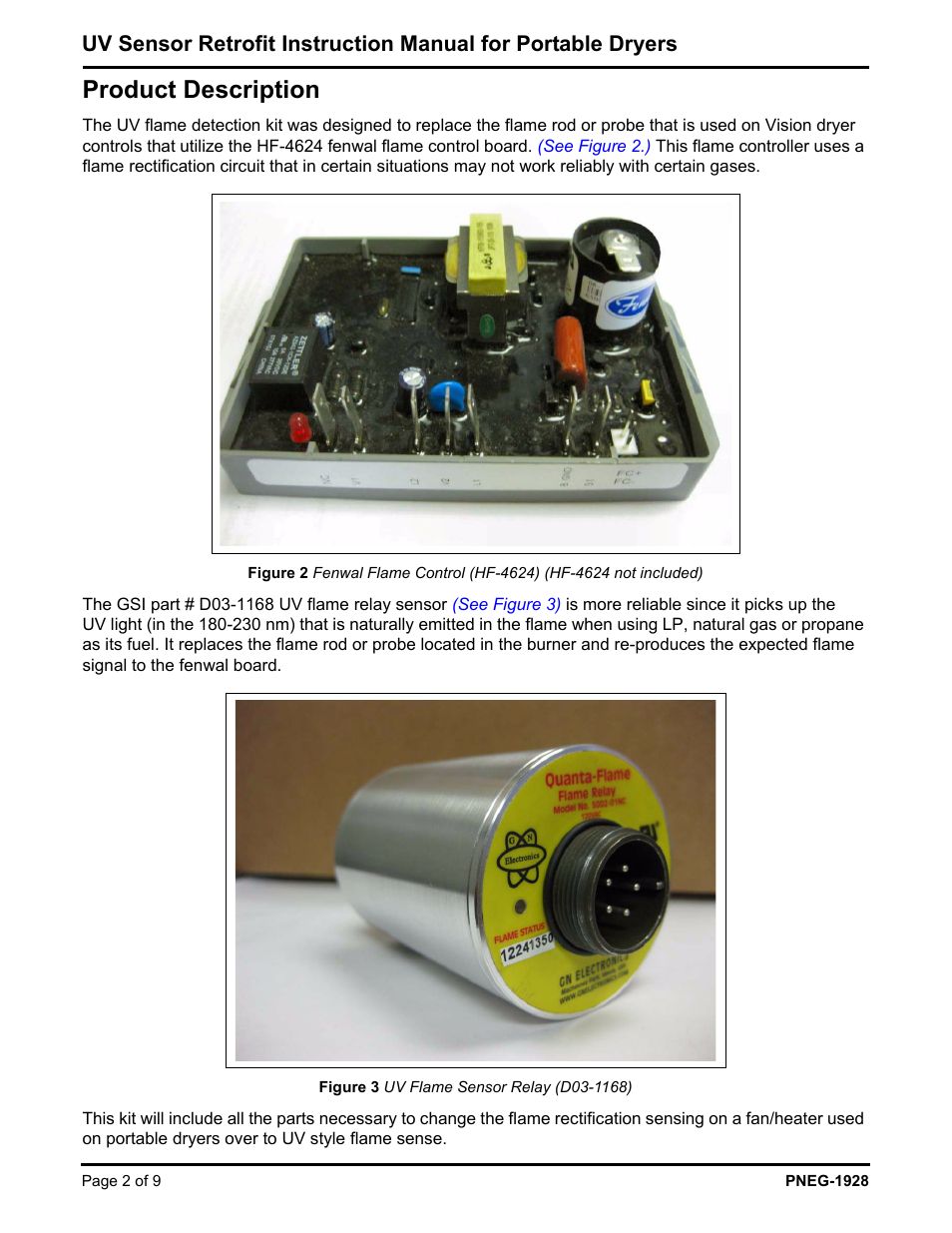 Product description | Grain Systems PNEG-1928 User Manual | Page 2 / 9