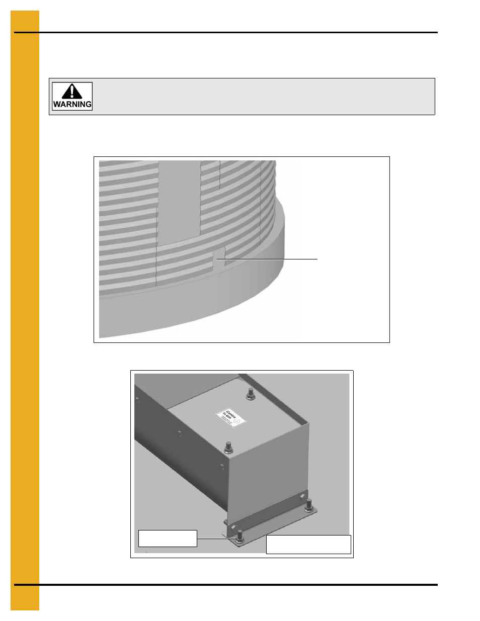 Installation, Chapter 4 installation, Installation under aeration floor | Grain Systems Unload Augers PNEG-1735 User Manual | Page 12 / 38