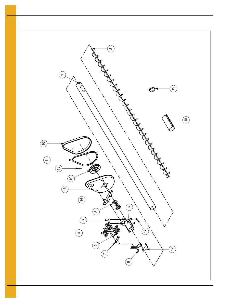 Parts list, Chapter 9 parts list, 4'' bulk tank auger components | Grain Systems Custom, Utility and Bulk Tank Augers PNEG-195 User Manual | Page 20 / 24