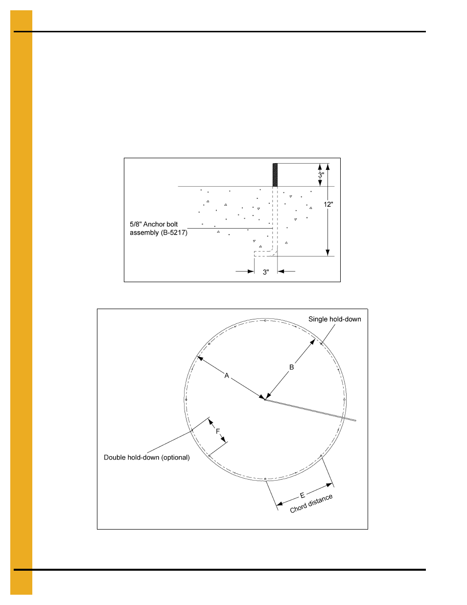 Anchor bolt placement | Grain Systems Tanks PNEG-1093 User Manual | Page 20 / 62