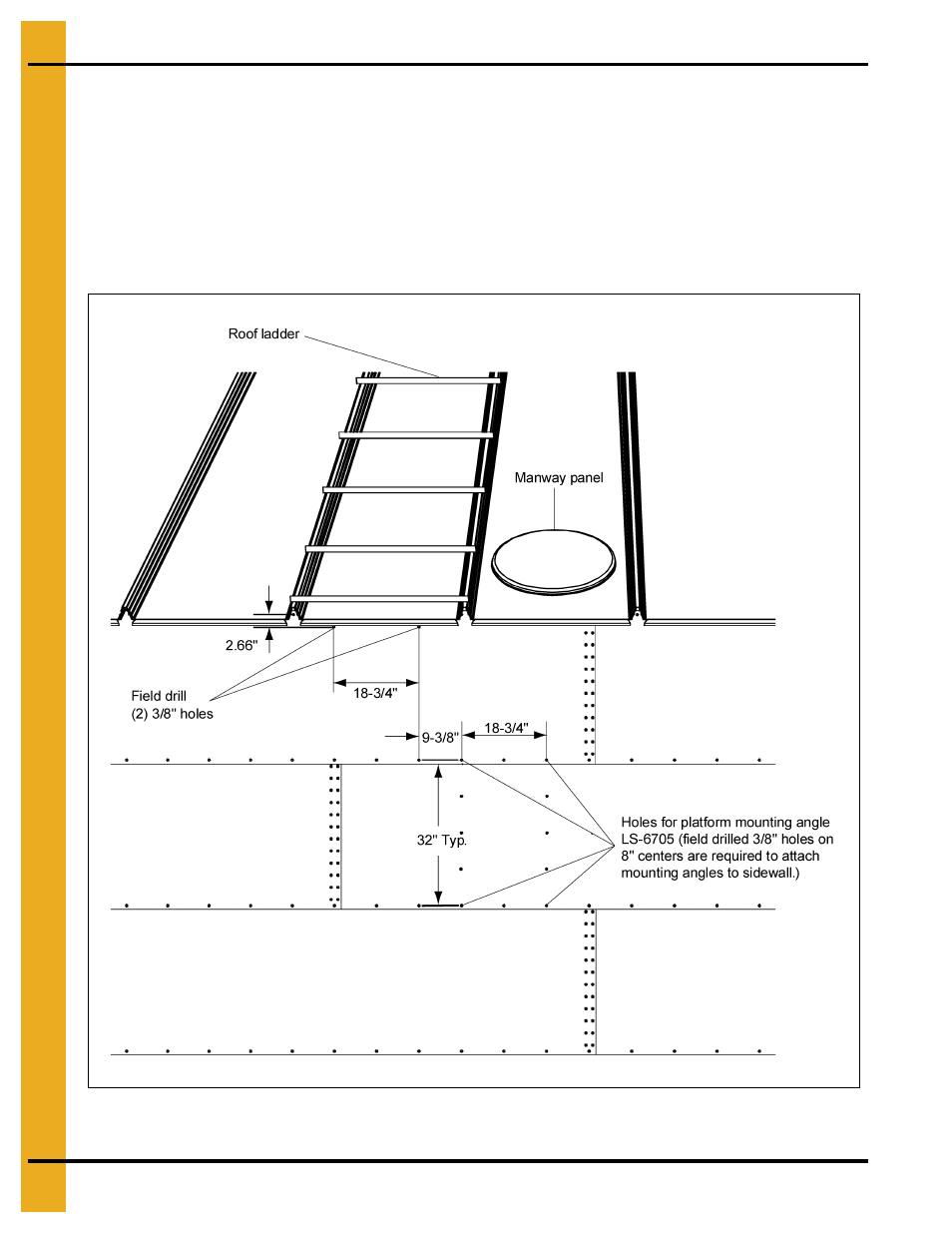 Ladder placement | Grain Systems Tanks PNEG-1093 User Manual | Page 40 / 62