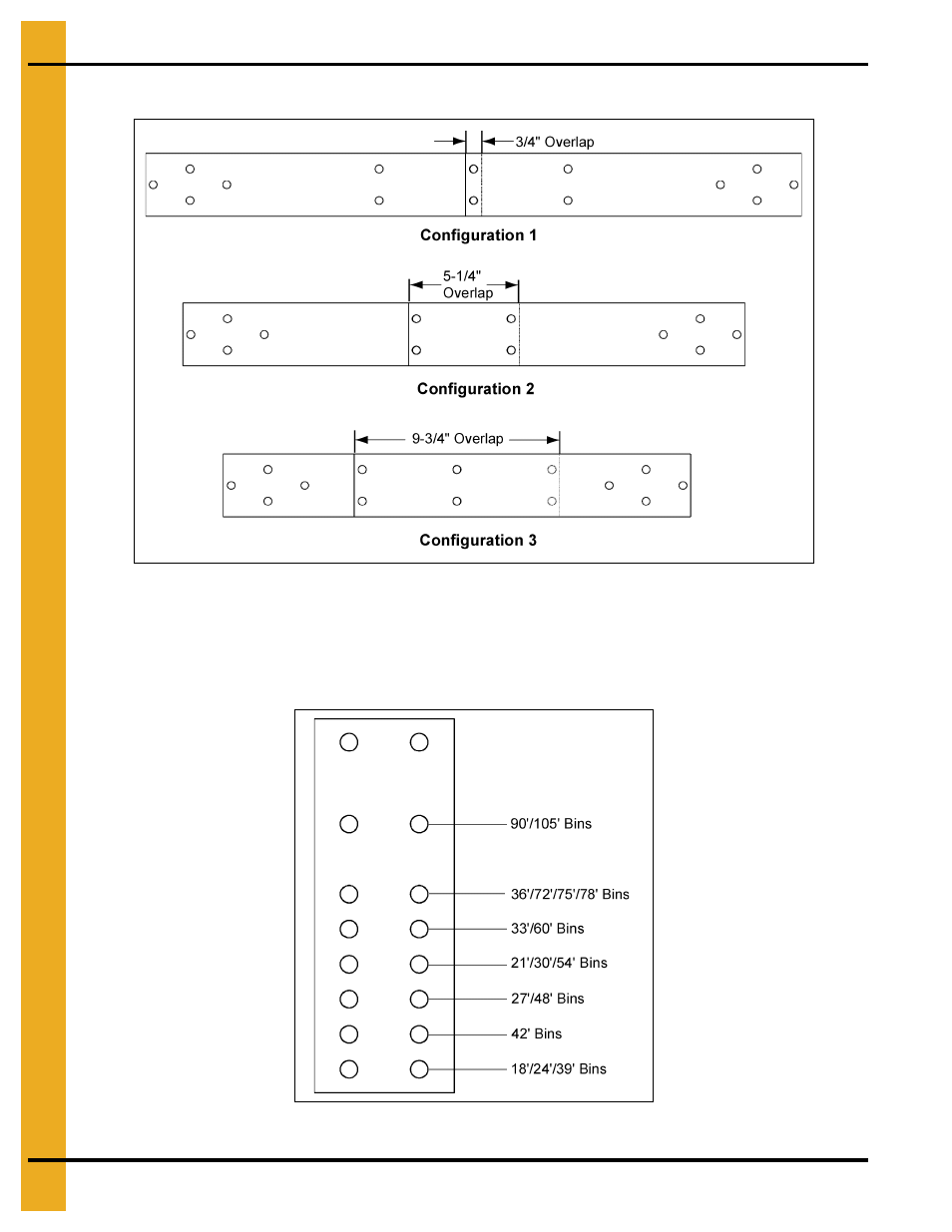 Safety cage hoop adapter detail, Adjuster plate connection detail | Grain Systems Tanks PNEG-1093 User Manual | Page 48 / 62