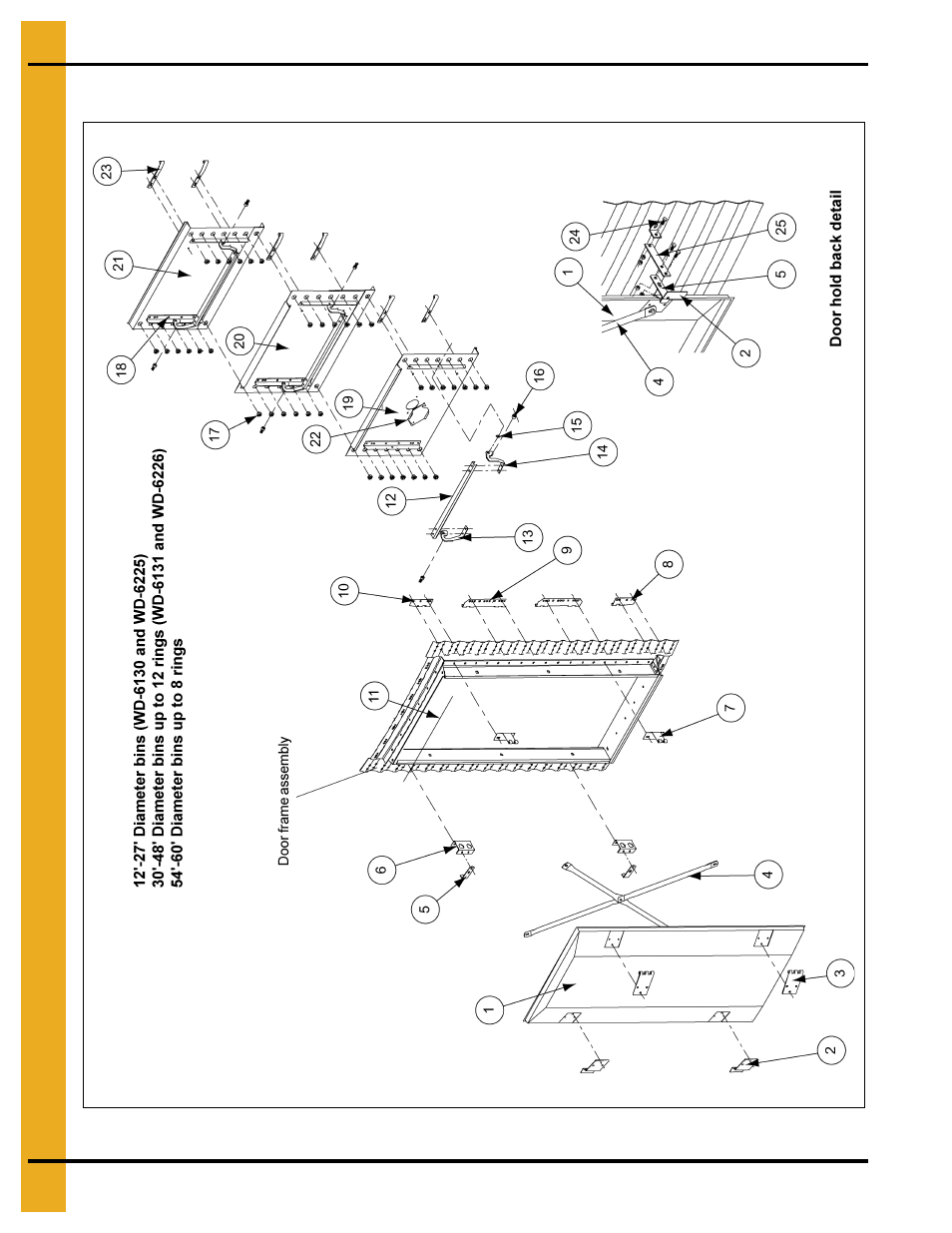 Back as shown in, 2 ring door assembly | Grain Systems Tanks PNEG-1093 User Manual | Page 52 / 62