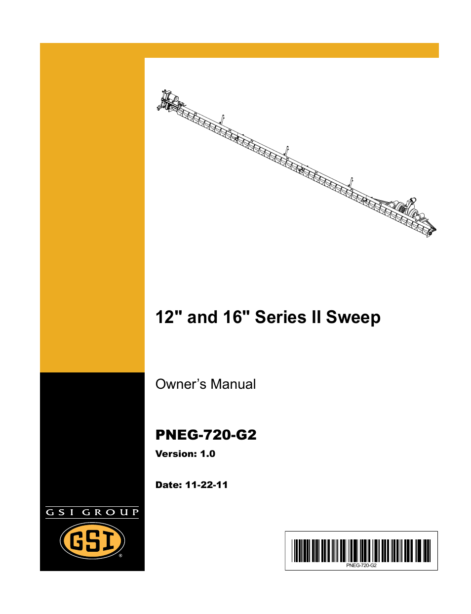 Grain Systems Bucket Elevtors, Conveyors, Series II Sweeps PNEG-720-G2 User Manual | 120 pages