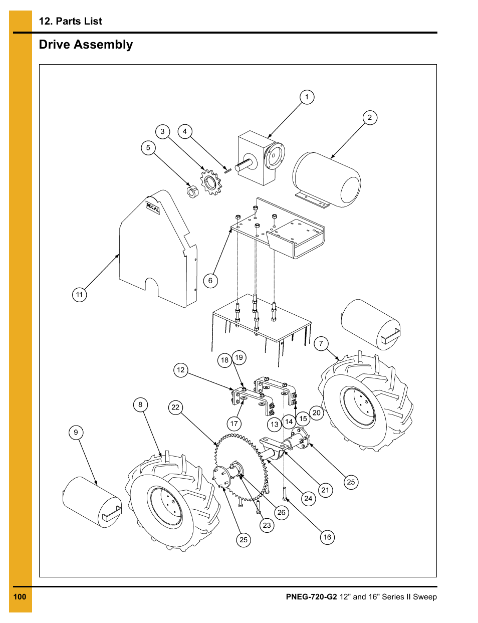 Drive assembly | Grain Systems Bucket Elevtors, Conveyors, Series II Sweeps PNEG-720-G2 User Manual | Page 100 / 120