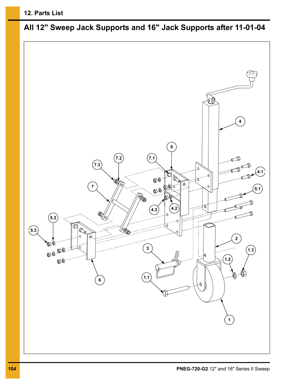 Grain Systems Bucket Elevtors, Conveyors, Series II Sweeps PNEG-720-G2 User Manual | Page 104 / 120