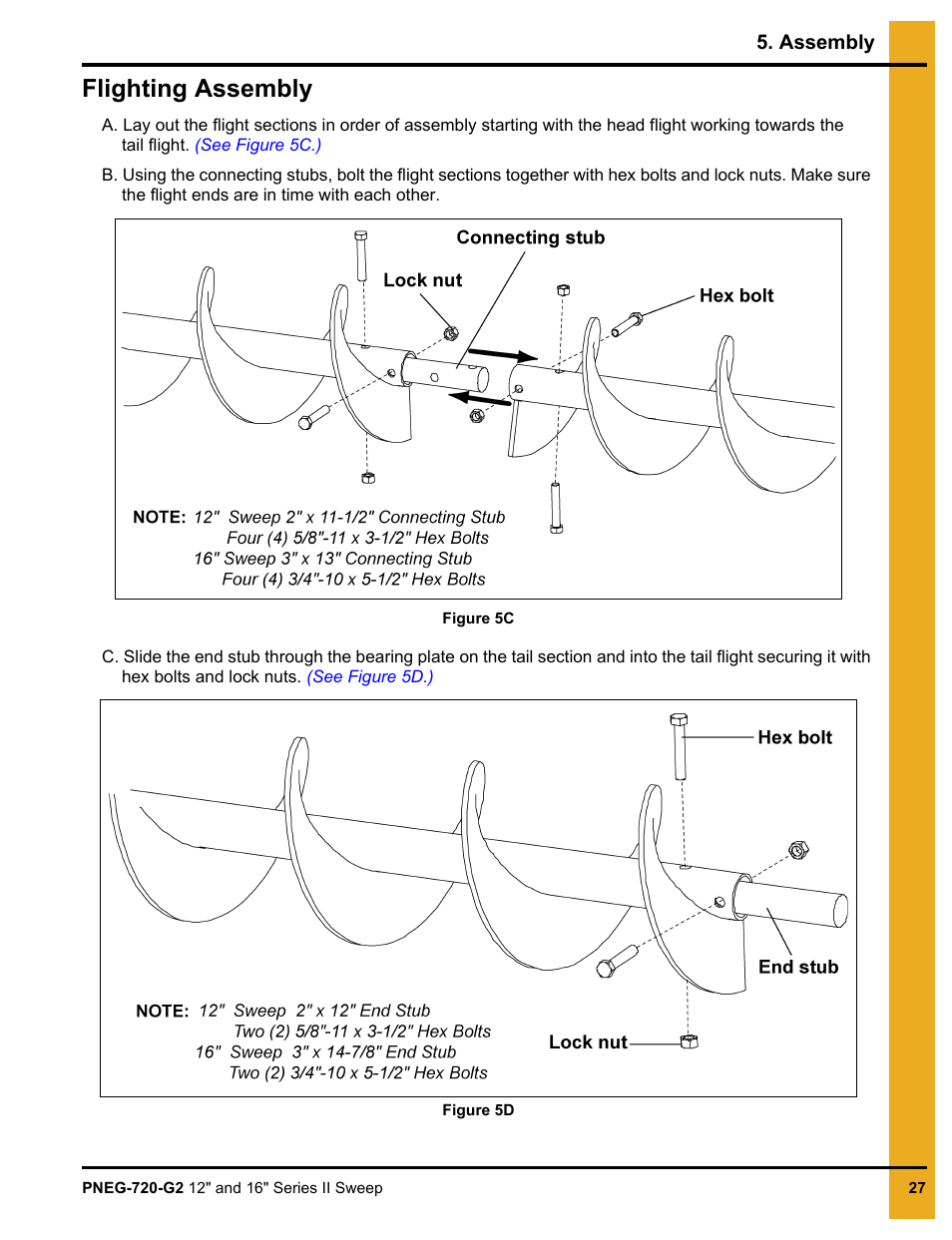 Flighting assembly | Grain Systems Bucket Elevtors, Conveyors, Series II Sweeps PNEG-720-G2 User Manual | Page 27 / 120