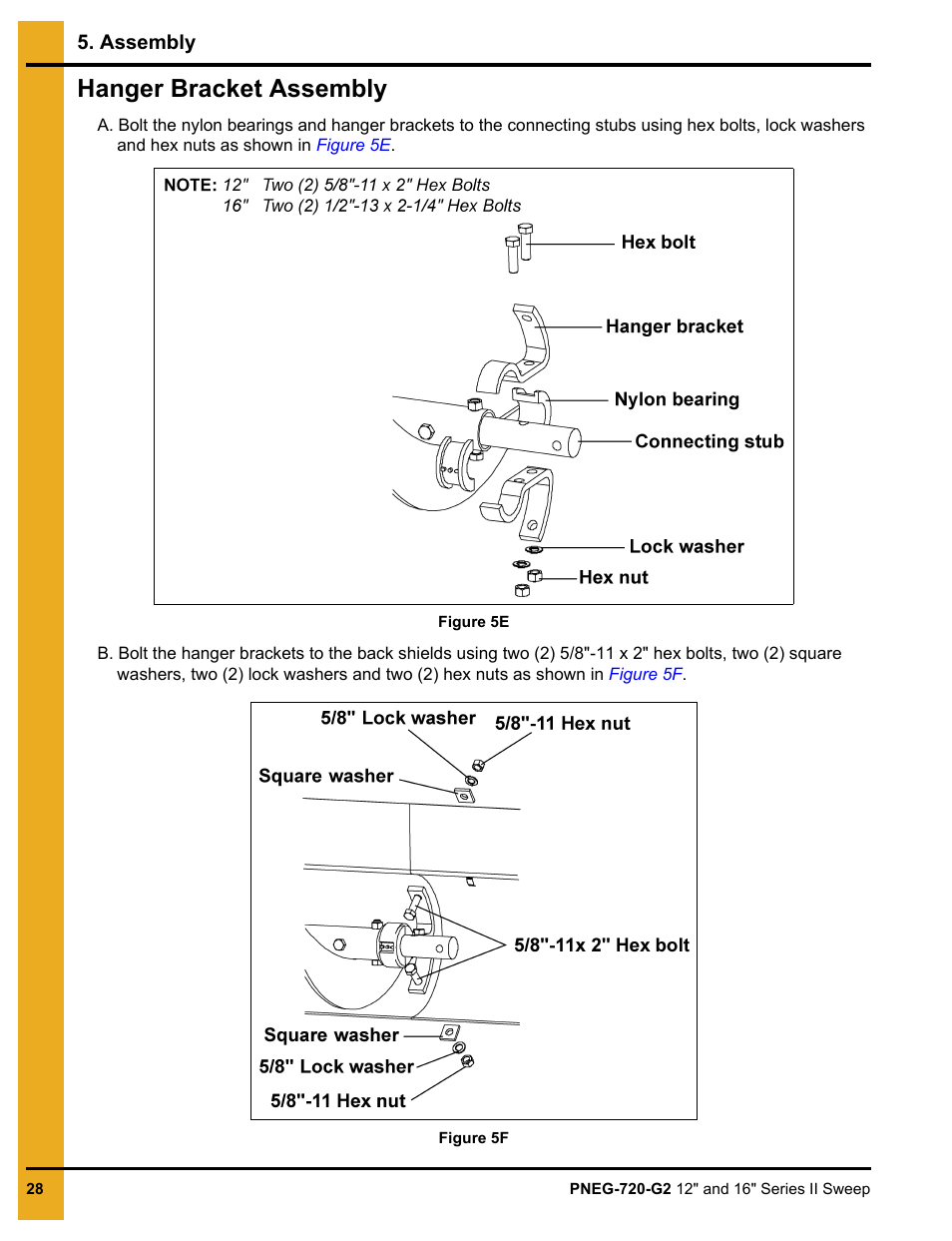 Hanger bracket assembly | Grain Systems Bucket Elevtors, Conveyors, Series II Sweeps PNEG-720-G2 User Manual | Page 28 / 120