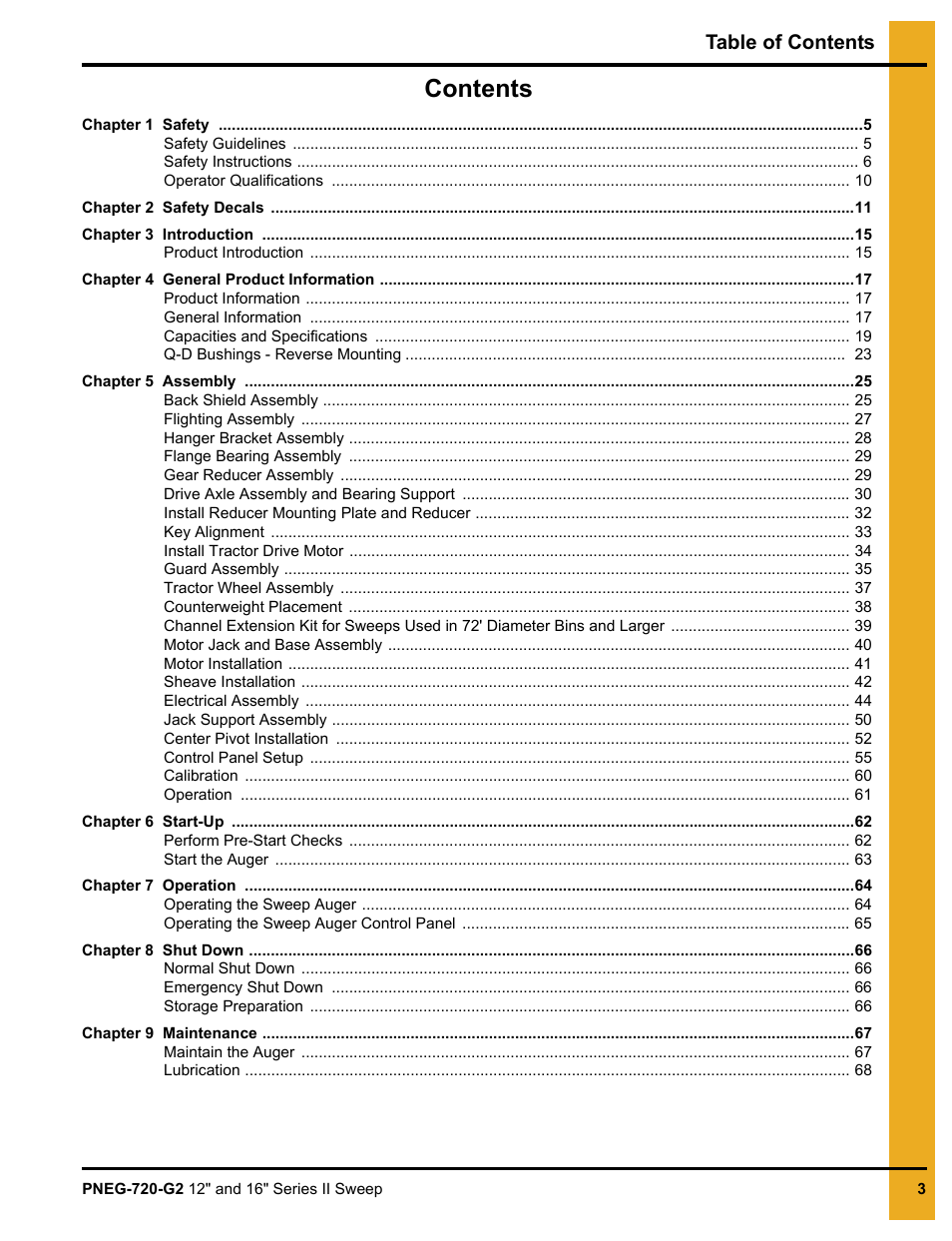 Grain Systems Bucket Elevtors, Conveyors, Series II Sweeps PNEG-720-G2 User Manual | Page 3 / 120