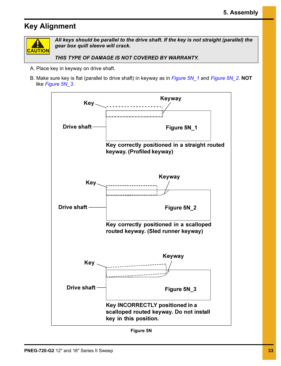 Key alignment | Grain Systems Bucket Elevtors, Conveyors, Series II Sweeps PNEG-720-G2 User Manual | Page 33 / 120