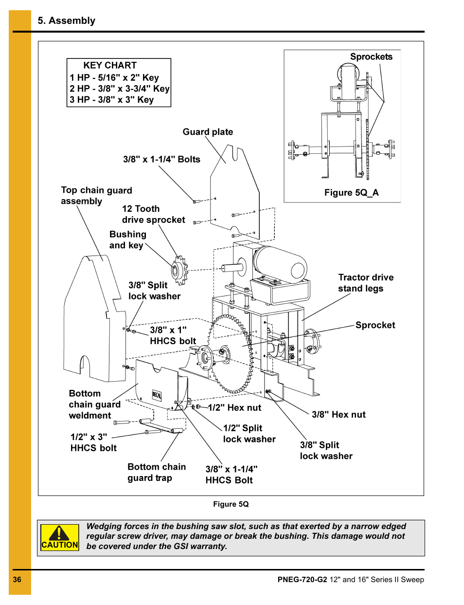 See figure 5q and figure 5q_a on, Assembly | Grain Systems Bucket Elevtors, Conveyors, Series II Sweeps PNEG-720-G2 User Manual | Page 36 / 120