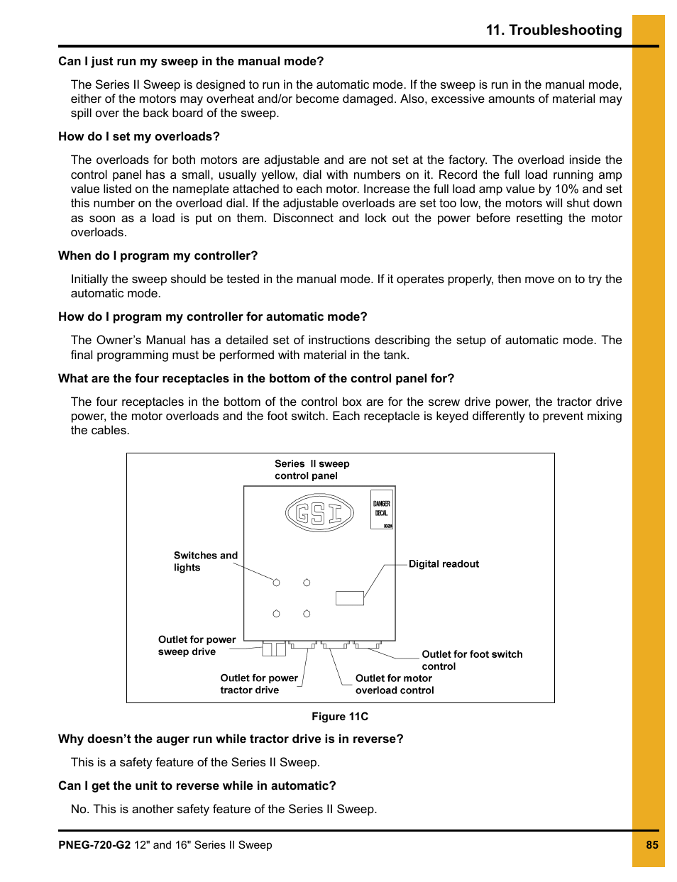 Grain Systems Bucket Elevtors, Conveyors, Series II Sweeps PNEG-720-G2 User Manual | Page 85 / 120