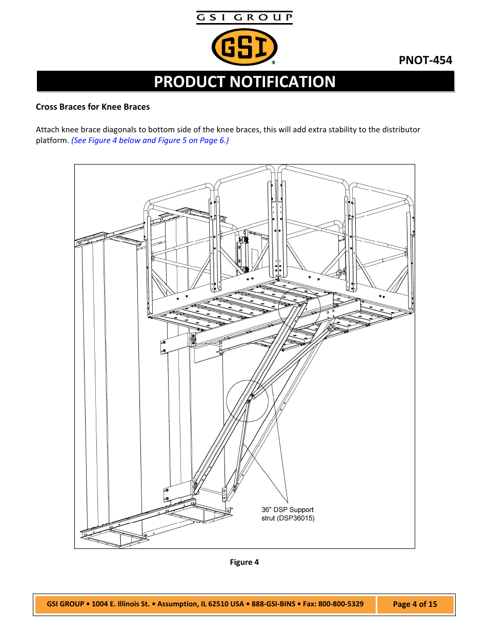 Product notification, Pnot‐454 | Grain Systems Bucket Elevtors, Conveyors, Series II Sweeps PNOT-454 User Manual | Page 4 / 15