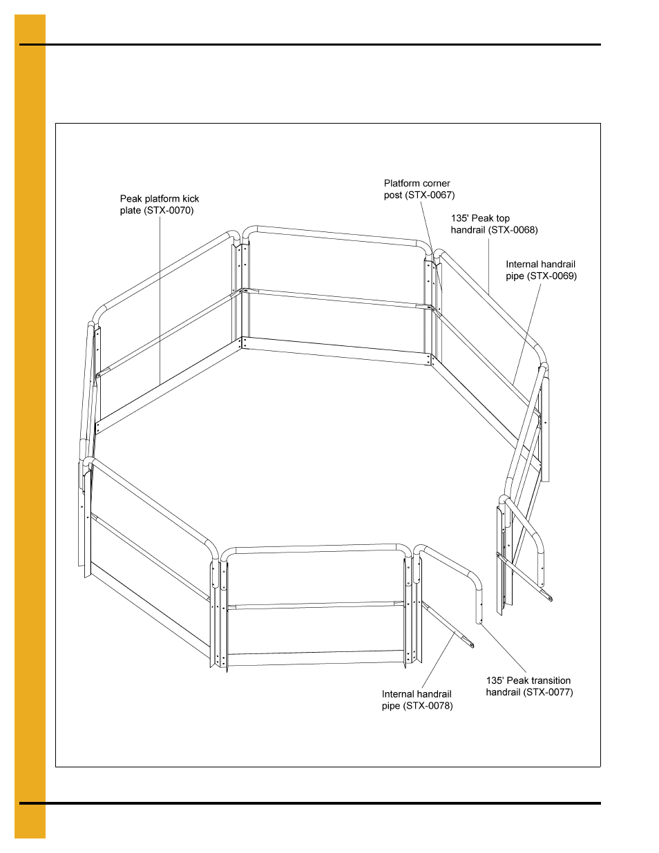 X” series 135' peak walk around | Grain Systems Bin Accessories PNEG-1738 User Manual | Page 32 / 54