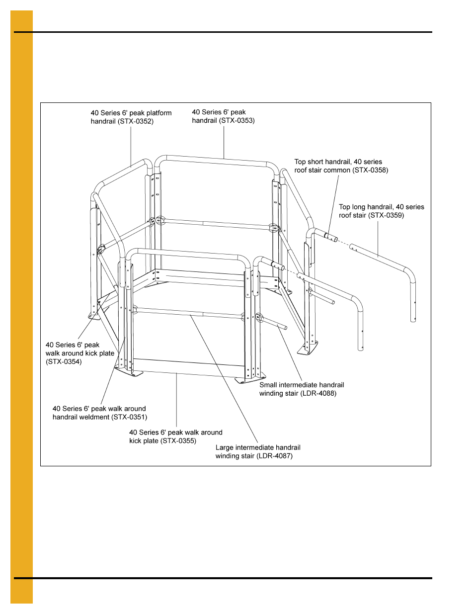 40 series 6' peak cap walk around | Grain Systems Bin Accessories PNEG-1738 User Manual | Page 34 / 54