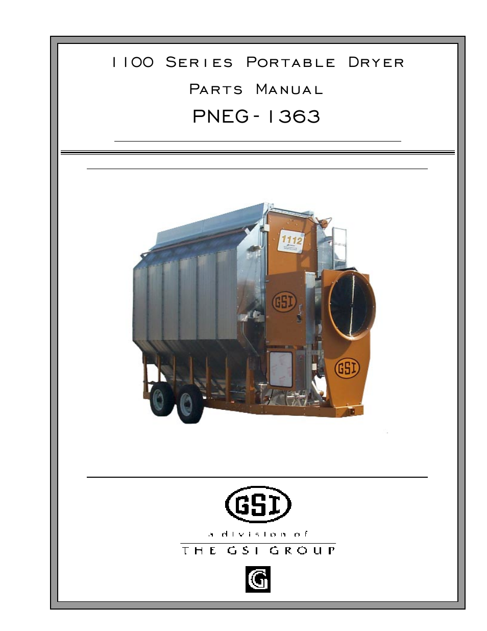 Grain Systems PNEG-1363 User Manual | 75 pages