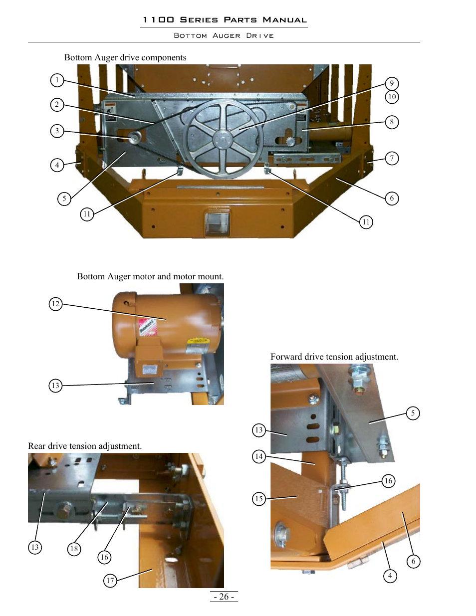 1100 series parts manual | Grain Systems PNEG-1363 User Manual | Page 26 / 75