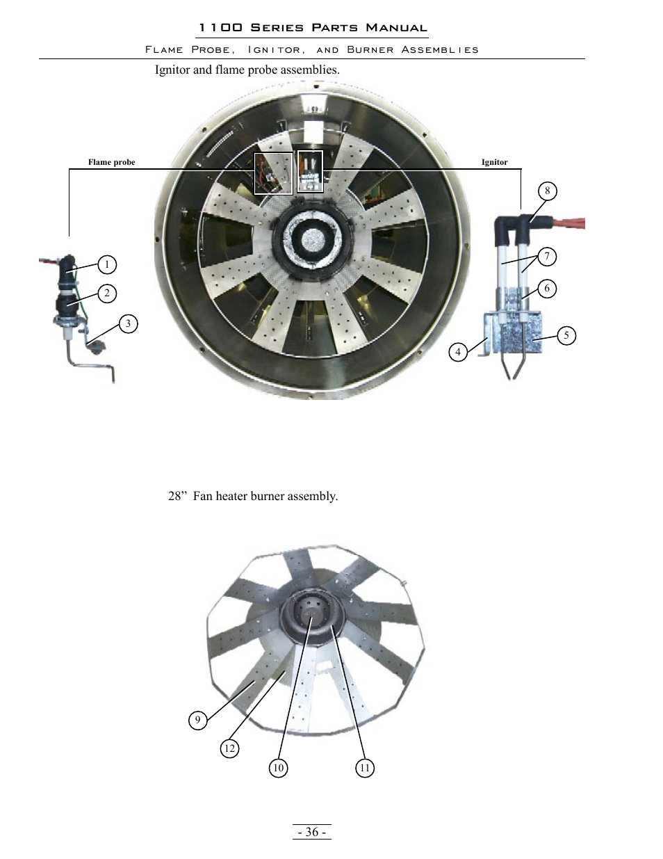 1100 series parts manual | Grain Systems PNEG-1363 User Manual | Page 36 / 75