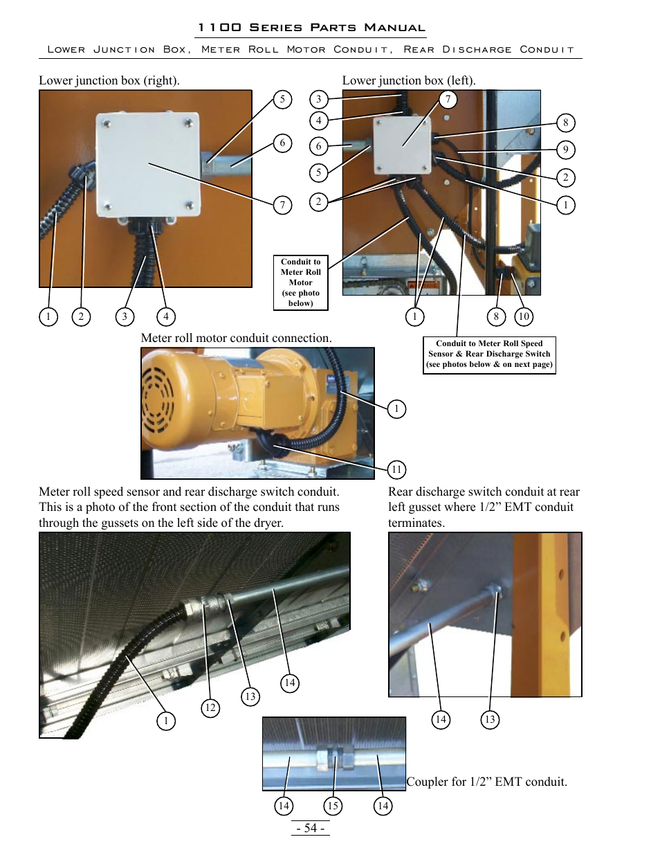 1100 series parts manual | Grain Systems PNEG-1363 User Manual | Page 54 / 75