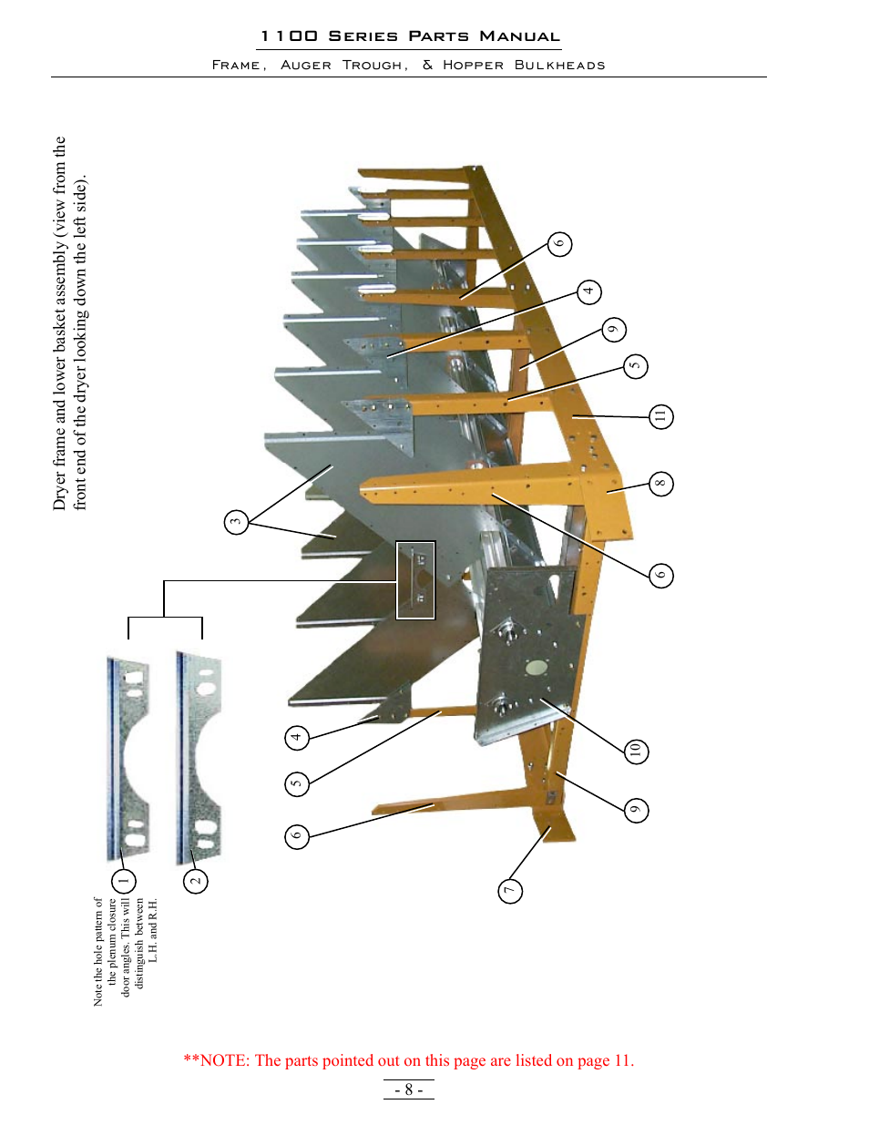 1100 series parts manual | Grain Systems PNEG-1363 User Manual | Page 8 / 75